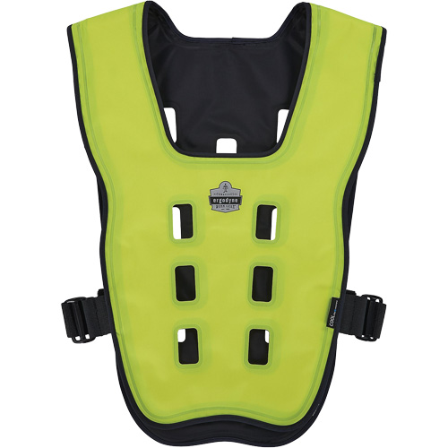 Veste de refroidissement &eacute;vaporatif Chill-Its 6685 avec fermeture &agrave; glissi&egrave;re, Petit/Moyen, Jaune lime haute visibilit&eacute; Stor-it Systems