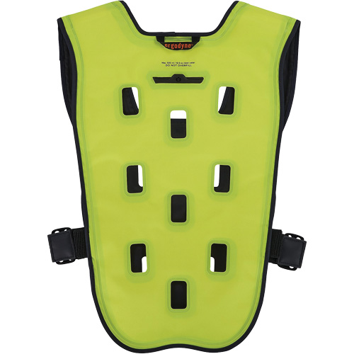 Veste de refroidissement &eacute;vaporatif Chill-Its 6685 avec fermeture &agrave; glissi&egrave;re, Petit/Moyen, Jaune lime haute visibilit&eacute; Stor-it Systems