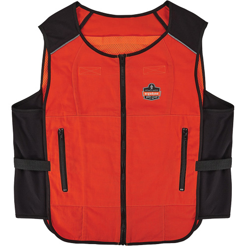 Veste de refroidissement &agrave; changement de phase l&eacute;g&egrave;re Chill-Its 6255 (veste seulement), 2T-grand/3T-grand, Orange Stor-it Systems