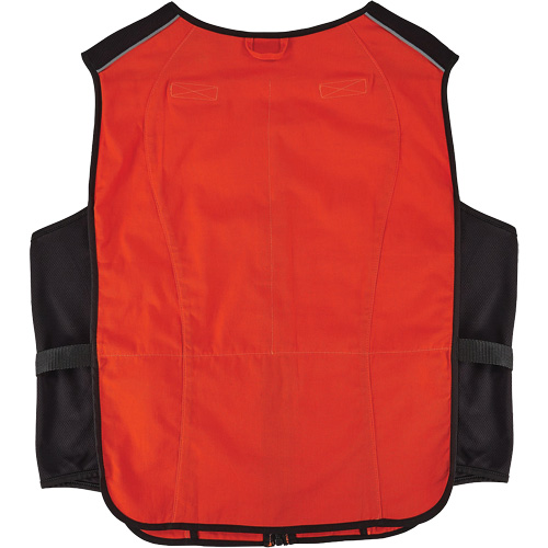 Chill-Its 6260 Lightweight Phase Change Cooling Vest with Rechargeable Packs, Small/Medium, Orange Stor-it Systems
