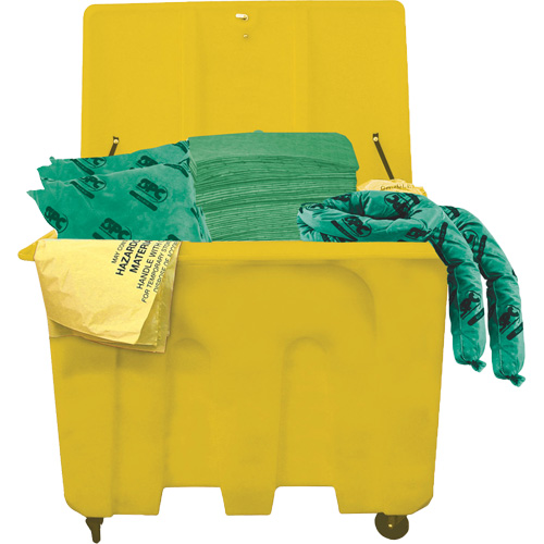 SPC&reg; HazWik&reg; Chemical Truck Spill Kits, Hazmat, Bin, 160 US gal. Absorbancy Stor-it Systems