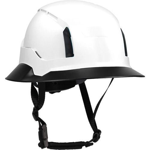 Bordure large compl&egrave;te &agrave; agrafe pour casque d'alpiniste RZRBack, blanc Stor-it Systems