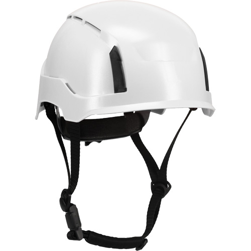 Casque d'alpiniste industriel RZRBack de North, R&eacute;pond aux normes CSA type 2, Suspension Rochet, Ventil&eacute; Stor-it Systems