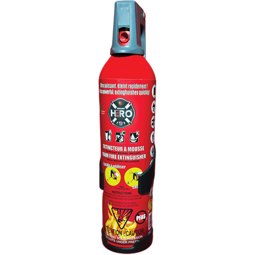 Extincteur Hero 911 sans PFAS, ACK, Capacit&eacute; 750 ml Stor-it Systems