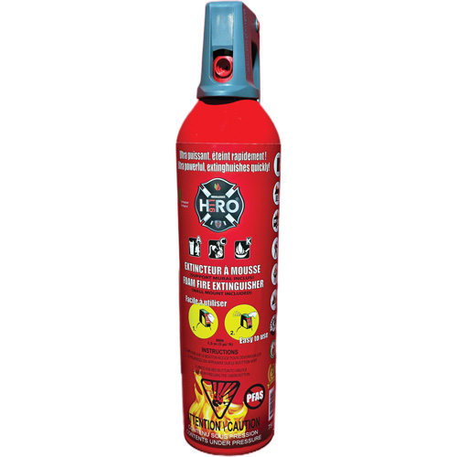 Extincteur Hero 911 sans PFAS, ACK, Capacit&eacute; 750 ml Stor-it Systems