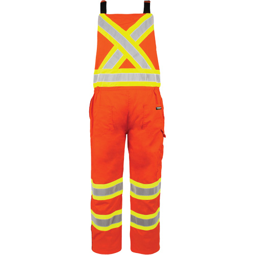 High-Visibility Unlined Overalls, 2X-Large, High Visibility Orange Stor-it Systems