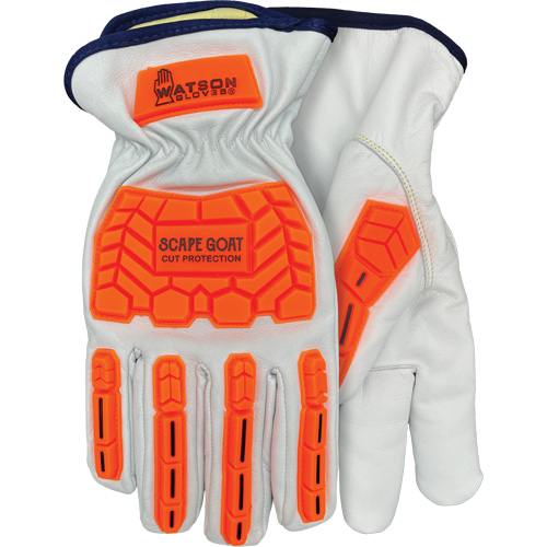 Scape Goat Cut-Resistant Gloves, X-Large, Goatskin Palm, Elastic/Driver Cuff Stor-it Systems