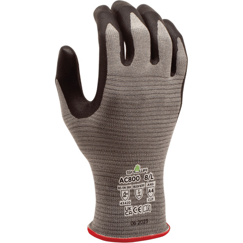 Gants DURACoil Alpha AC800 ESD, Taille Grand/8, Calibre 18, Rev&ecirc;tement Nitrile micromousse, Enveloppe en PEHP, ASTM ANSI niveau A4/EN 388 niveau D Stor-it Systems