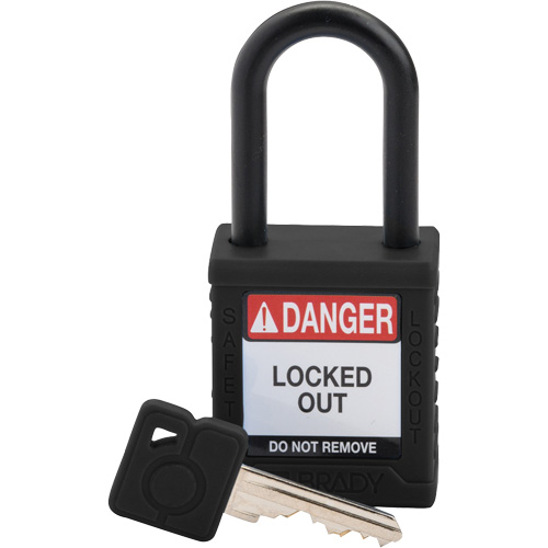 Cadenas de s&eacute;curit&eacute; Velocity, Cadenas de s&eacute;curit&eacute;, Cl&eacute;s diff&eacute;rentes, Nylon, Largeur de 1-1/2" Stor-it Systems
