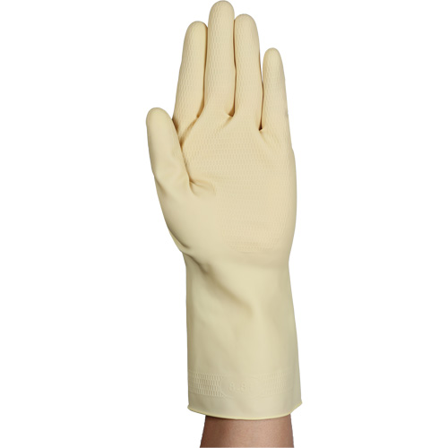 Gants naturels et l&eacute;gers AlphaTec 87-137, Taille 9, 11,8" lo, Latex de caoutchouc, 16 mils Stor-it Systems