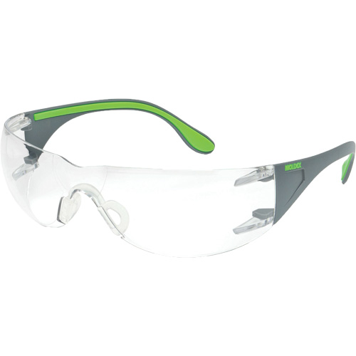 Lunettes de s&eacute;curit&eacute; gris/vert Adapt Lite, Lentille Transparent, Antibu&eacute;e/Anti-&eacute;gratignures, ANSI Z87+/R&eacute;pond ou surpasse la norme CSA Z94.3 Stor-it Systems