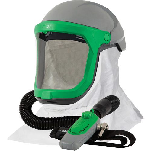 Z-Link Respirator with Tychem 4000 Shoulder Cape & C40, Facepiece Respirator/Welding Helmet Stor-it Systems