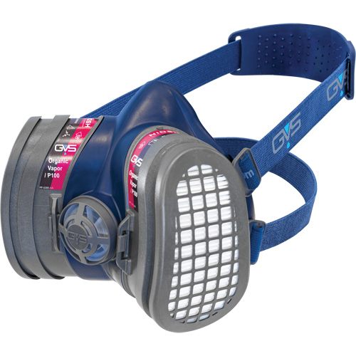 Elipse&reg; Low Profile OV/P100 NIOSH Respirator with Replacement Filters, Elastomer/Thermoplastic, Medium/Large Stor-it Systems