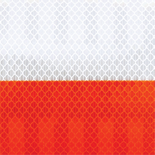 Pellicule souple pour chantiers routiers &agrave; haute intensit&eacute; 382VHIP, 5" la x 150' lo, Orange et blanc Stor-it Systems