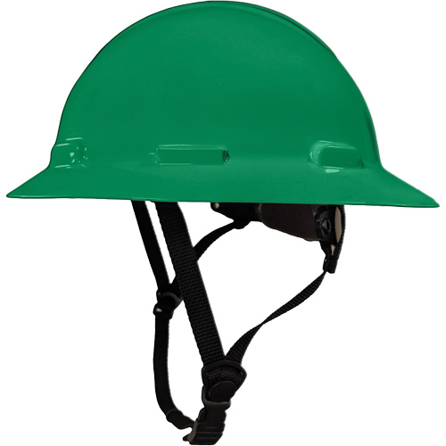 Casque de s&eacute;curit&eacute; &agrave; bordure compl&egrave;te LIDGUARD avec mentonni&egrave;re, R&eacute;pond aux normes CSA type 2, Suspension Rochet, Ventil&eacute; Stor-it Systems