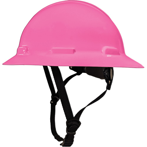 LIDGUARD&reg; Full Brim Hardhat with Chinstrap, Meets CSA Type 1, Ratchet Suspension, Vented Stor-it Systems