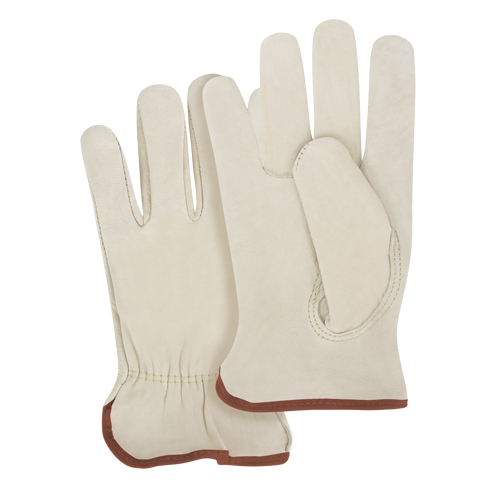 Gants pour conducteurs &agrave; ajustement serr&eacute;, Grand, Paume en Cuir fleur de vache Stor-it Systems