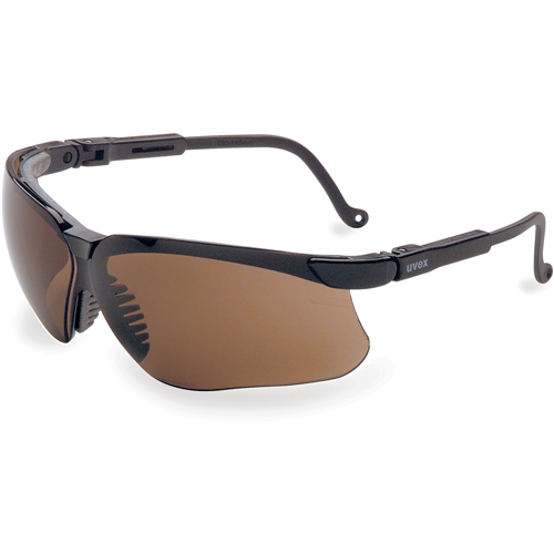 Lunettes de s&eacute;curit&eacute; Uvex Genesis, Lentille Brun, Anti-&eacute;gratignures, R&eacute;pond ou surpasse la norme CSA Z94.3 Stor-it Systems