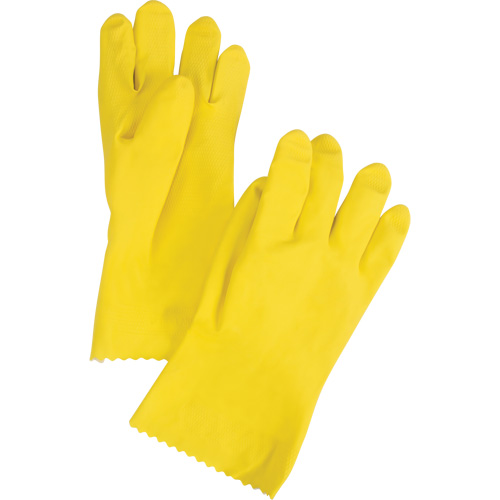 ChemStop Gloves, Size Small/7, 12" L, Latex, Flock-Lined Inner Lining, 16-mil Stor-it Systems