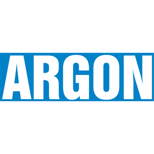 "Argon" Pipe Markers, Self-Adhesive, 2-1/2" H x 12" W, White on Blue Stor-it Systems