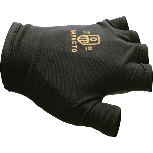 Gants antichocs sans doigts, main droite, T-petit, Paume en Cuir refendu, Poignet &agrave; enfiler Stor-it Systems