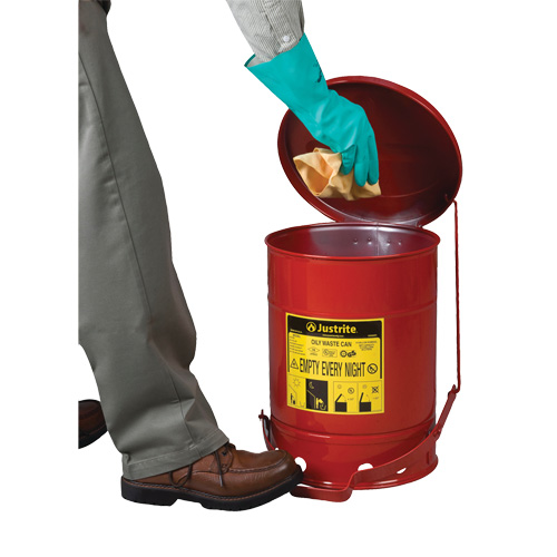 Contenants pour d&eacute;chets huileux, Homologu&eacute; FM/List&eacute; UL, 21 gal. US, Rouge Stor-it Systems