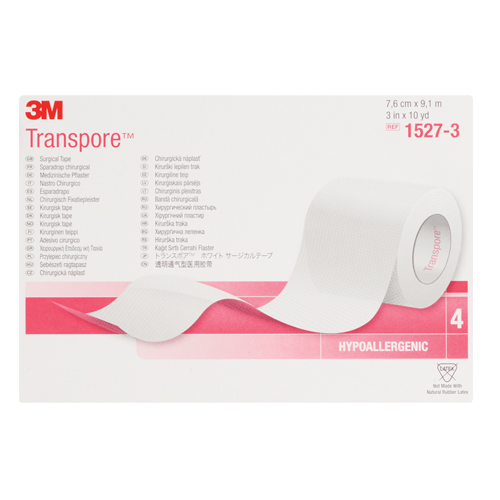 3M Transpore Surgical Tape, Class 1, 30' L x 3" W Stor-it Systems