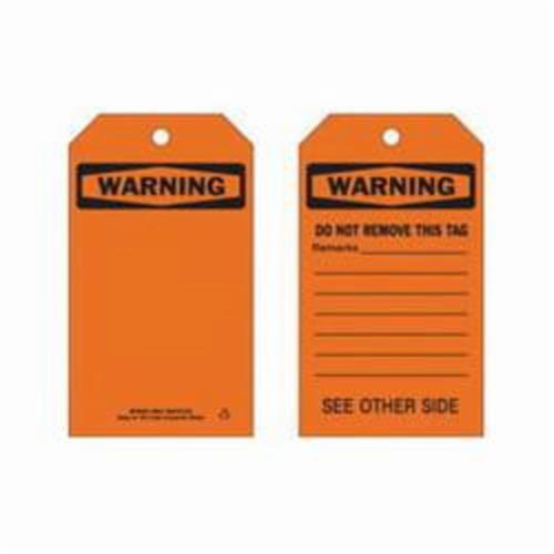 Self-Laminating Safety Tags, Polyester, 4" W x 7" H, English Stor-it Systems