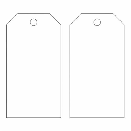Blank Accident Prevention Tags, Metal, 3" W x 5-3/4" H Stor-it Systems