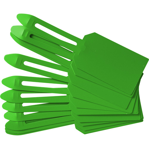 &eacute;tiquettes de cadenassage vierges en plastique, Plastique, 3-1/4" la x 5-4/5" h, Vierge Stor-it Systems