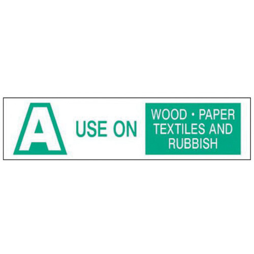 "A Use on Wood Paper Textiles and Rubbish" Labels, 6" L x 1-1/2" W, Green on White Stor-it Systems