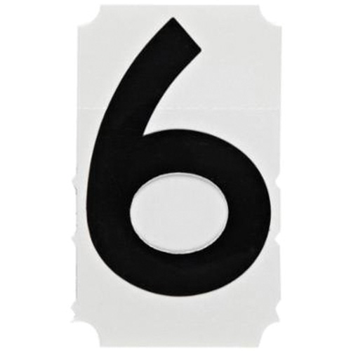 &eacute;tiquettes de lettres et chiffres gothiques individuels Quick-Align, 6, 4" h, Noir Stor-it Systems