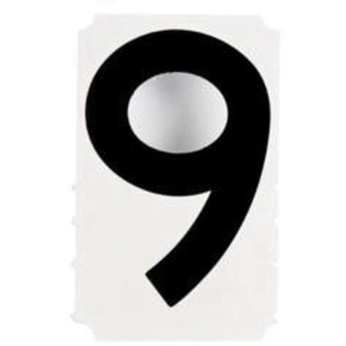 &eacute;tiquettes de lettres et chiffres gothiques individuels Quick-Align, 9, 4" h, Noir Stor-it Systems