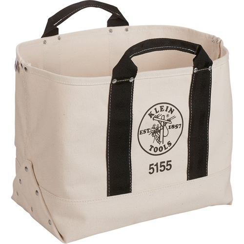 Sac &agrave; outils robuste de 17", Toile, 1 pochettes, Beige/Noir Stor-it Systems