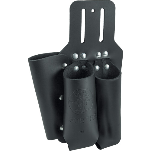 Pliers, Rule & Screwdriver Holder, Multiple Tool Holder, Leather, 3 Pockets Stor-it Systems