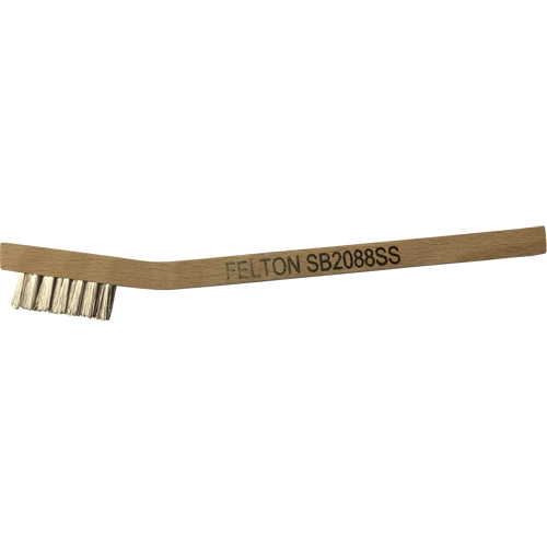 Petites brosses de nettoyage, Acier inoxydable, 3 x 7 rangs de fils, Longueur 7-3/4" Stor-it Systems