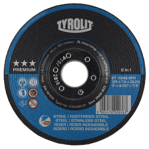 Grinding Wheel, 6" x 9/32", 7/8" Arbor, Type 27 Stor-it Systems