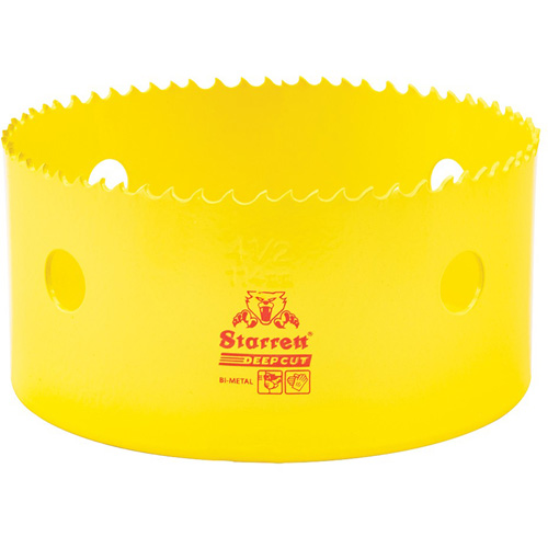 Scie &agrave; cloche bim&eacute;tal 4-1/2", 4-1/2", Profondeur de la coupe 2", Bim&eacute;tal Stor-it Systems