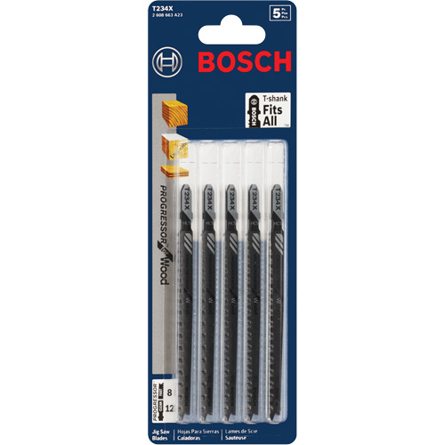 Lame de scie sauteuse, Acier &agrave; haute teneur en carbone, Tige en T, 4-5/8" lo, 8-12 dents par pouce Stor-it Systems