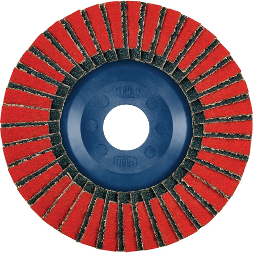 Twin Flap Disc, 5" x 7/8", Type 27, 40 Grit, Ceramic/Zirconia Alumina Stor-it Systems