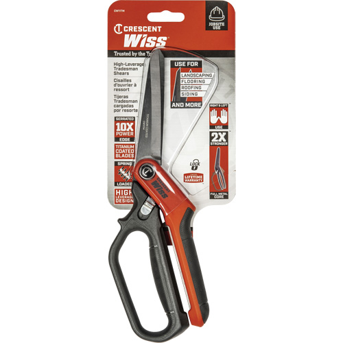 Heavy-Duty Tradesman Shears, 11", Single Ring Handle Stor-it Systems