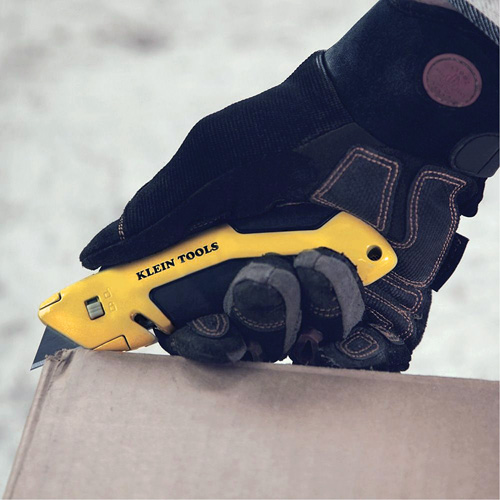 Self-Retracting Utility Knife, Steel, Cushion Handle Stor-it Systems