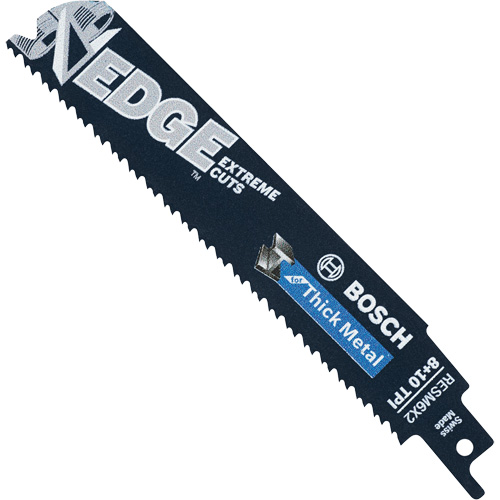 Edge Reciprocating Saw Blades, Bi-Metal, 8/10 TPI, 6" L Stor-it Systems