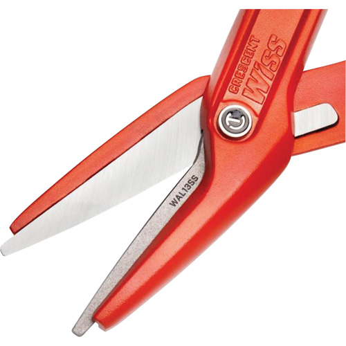 Cisaille d'&eacute;tain en aluminium dentel&eacute; de 13" avec poign&eacute;e tremp&eacute;e, Longueur de coupe de 3", Coupe Droit Stor-it Systems