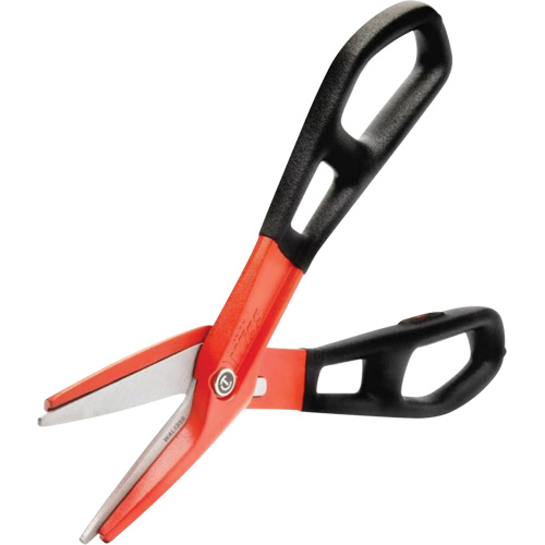 Cisaille d'&eacute;tain en aluminium dentel&eacute; de 13" avec poign&eacute;e tremp&eacute;e, Longueur de coupe de 3", Coupe Droit Stor-it Systems