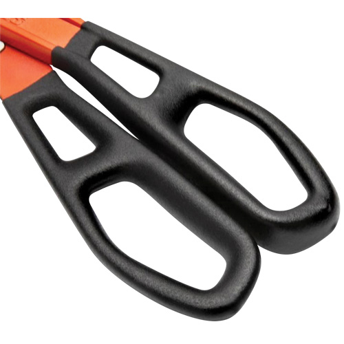 Cisaille d'&eacute;tain en aluminium dentel&eacute; de 13" avec poign&eacute;e tremp&eacute;e, Longueur de coupe de 3", Coupe Droit Stor-it Systems