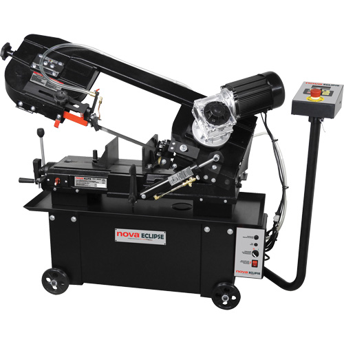 Nova DVR Metal Cutting Bandsaw, Horizontal, 7" rond et 7" x 12" rectangulaire Cutting Capacity Stor-it Systems