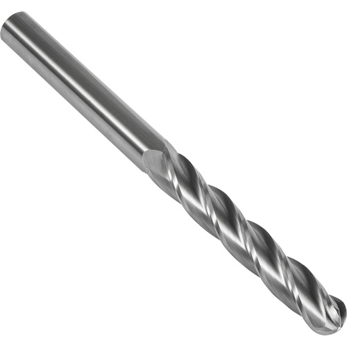 Fraise en bout sph&eacute;rique extra longue 30° S147, 1/2" dia., 6" lo, 4 cannelures, 1/2" tige, Carbure Stor-it Systems