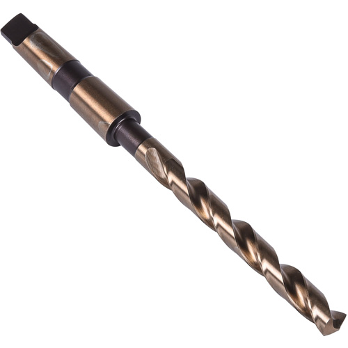 Heavy Duty Taper Shank Drill Bit, 9/16", High Speed Cobalt, 4-7/8" Flute, 135° Point Stor-it Systems