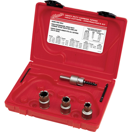 Sheet Metal Carbide Cutter Electrician's Kit, 7 Pieces Stor-it Systems